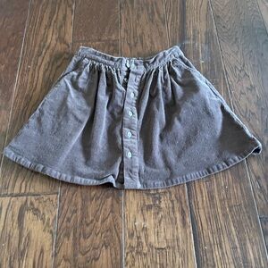 Brown Button-Up Skirt